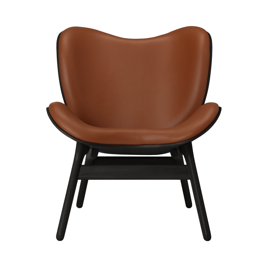 UMAGE A Conversation Piece Lounge Chair, Low, Black Oak
