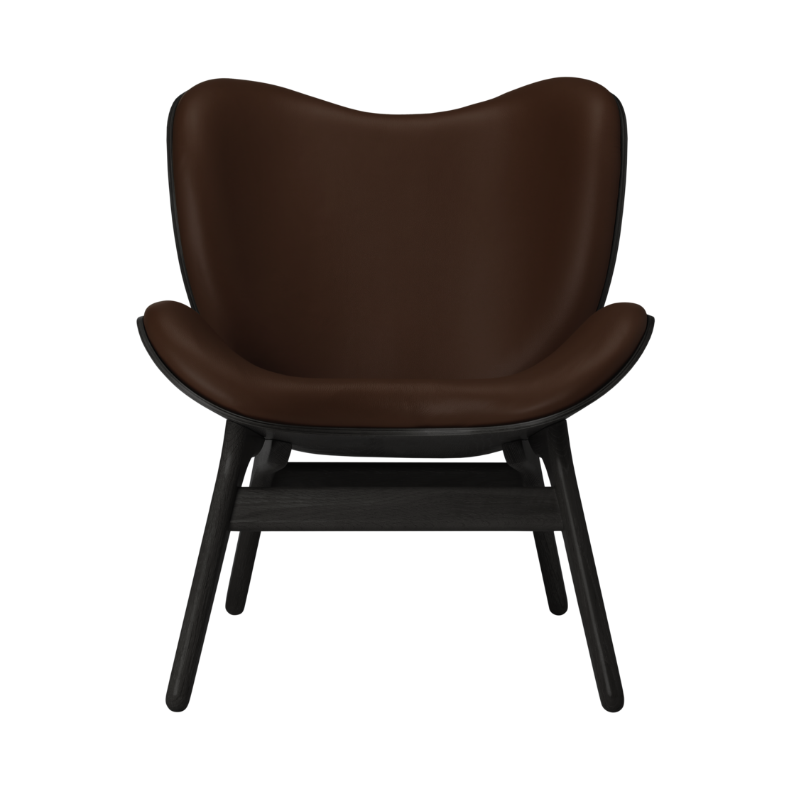 UMAGE A Conversation Piece Lounge Chair, Low, Black Oak