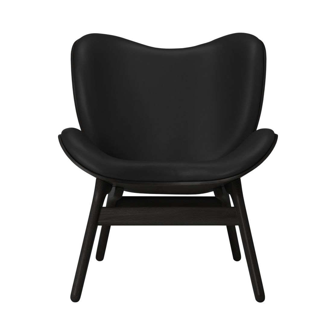 UMAGE A Conversation Piece Lounge Chair, Low, Black Oak