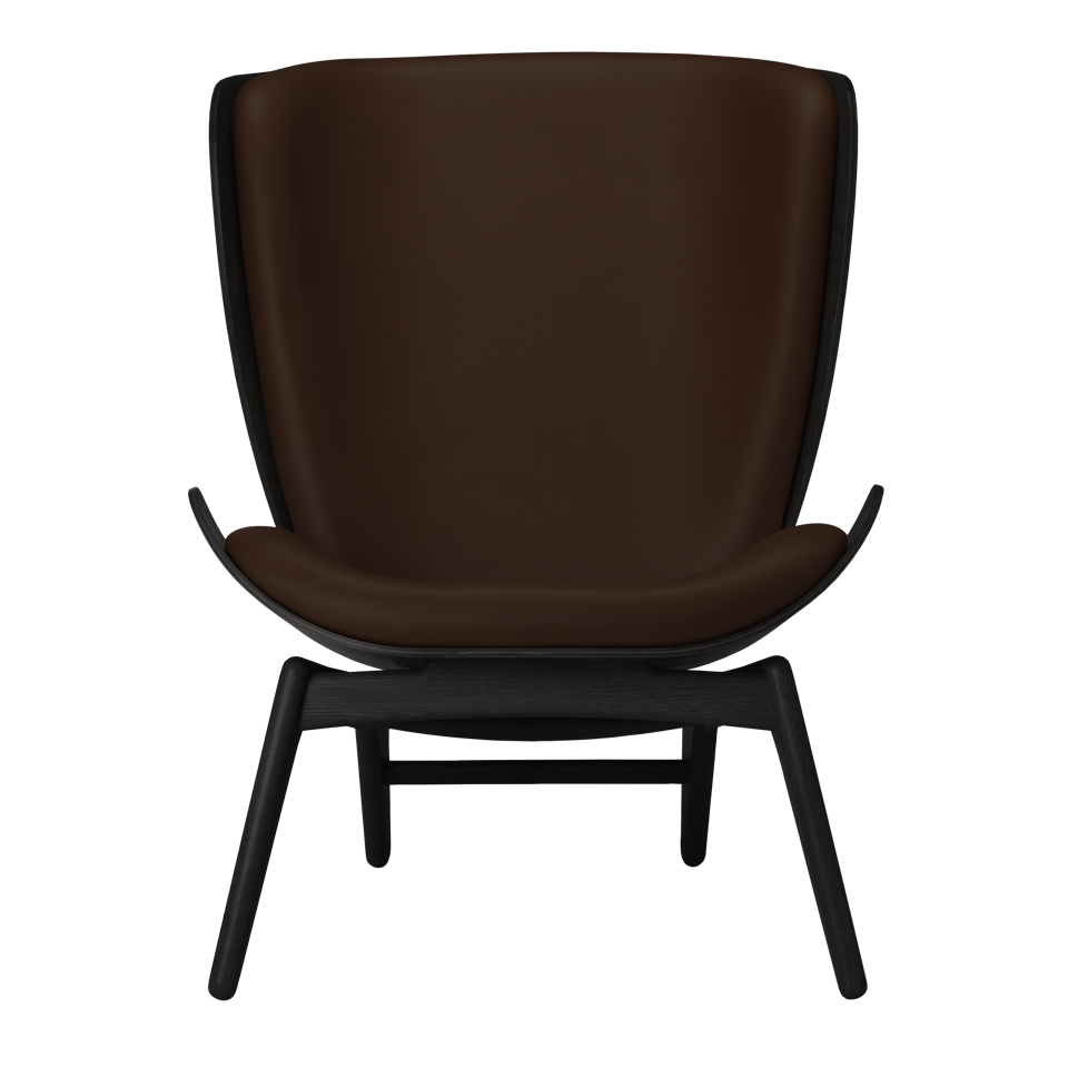 UMAGE The Reader Wing Chair, Black Oak