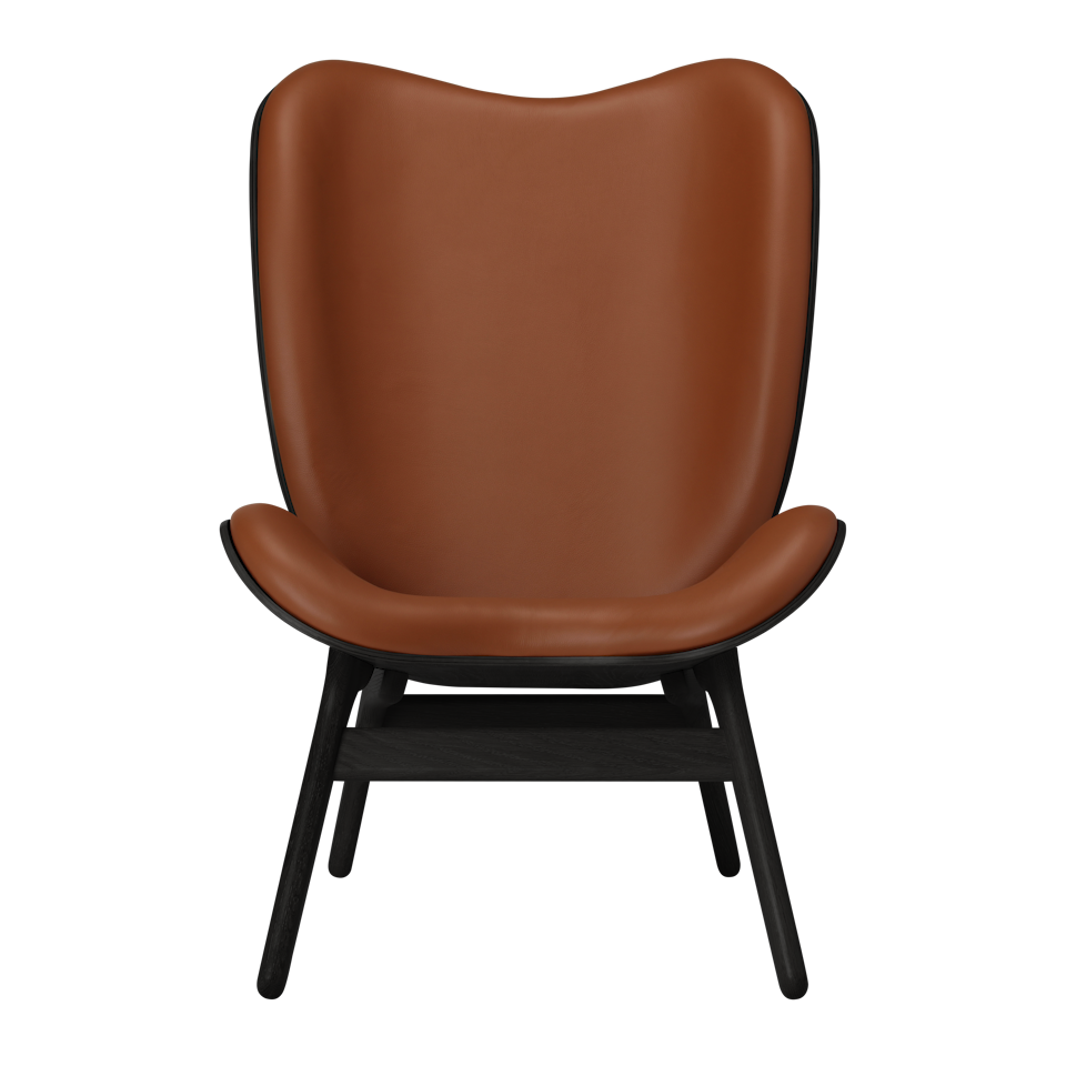 UMAGE A Conversation Piece Lounge Chair, Tall, Black Oak