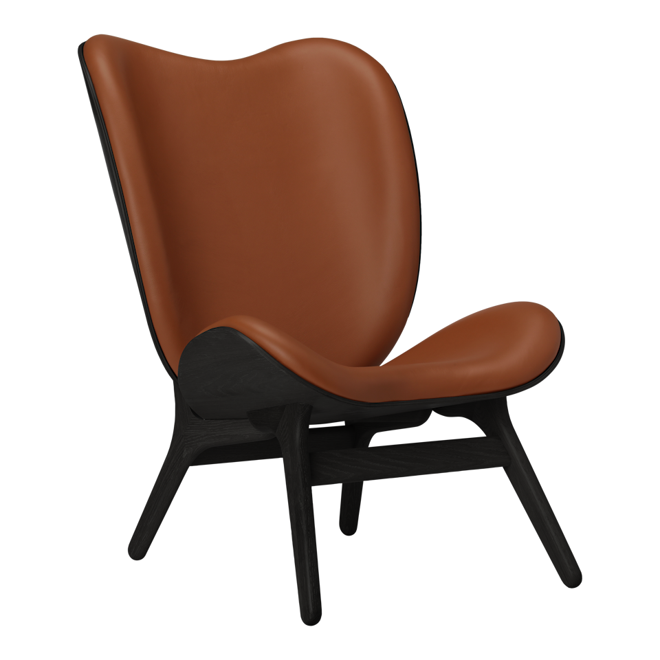 UMAGE A Conversation Piece Lounge Chair, Tall, Black Oak