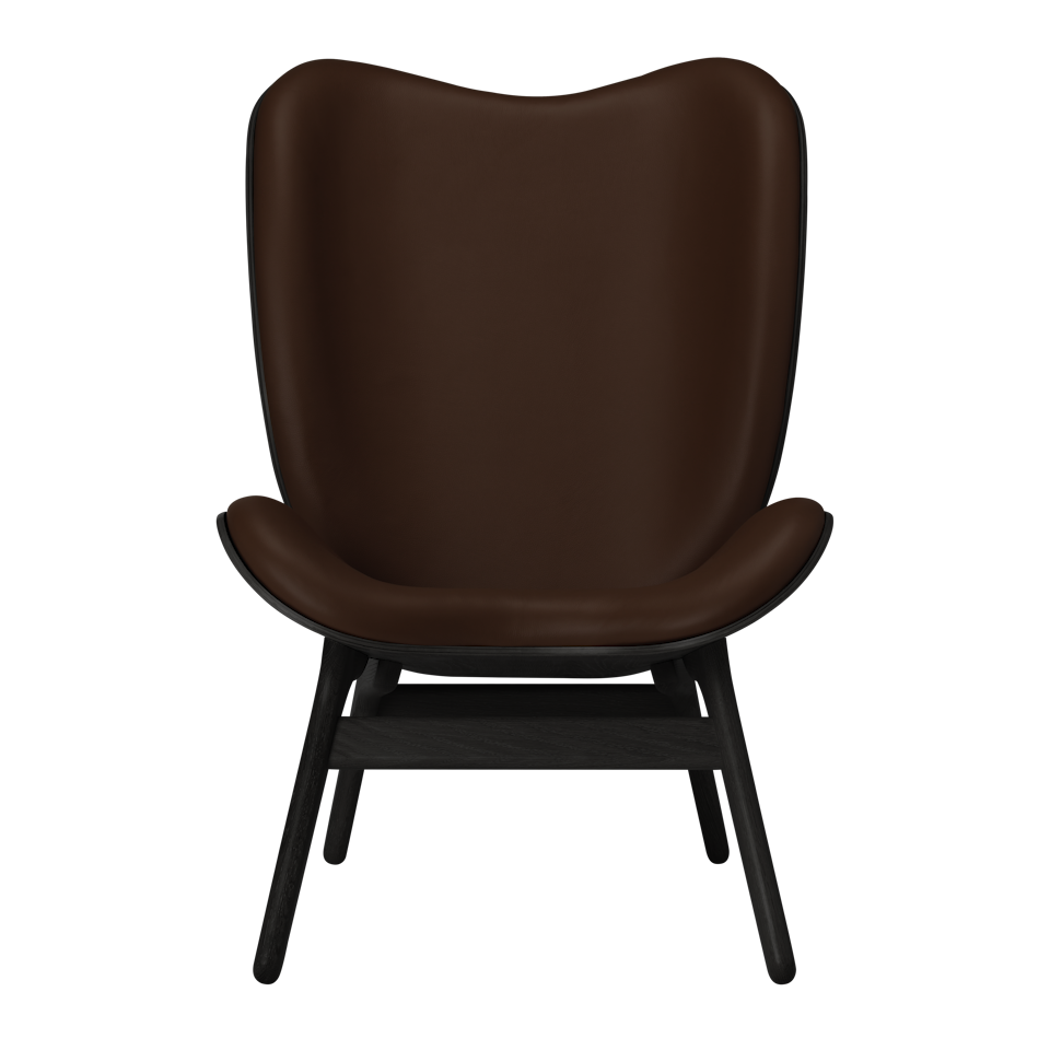 UMAGE A Conversation Piece Lounge Chair, Tall, Black Oak