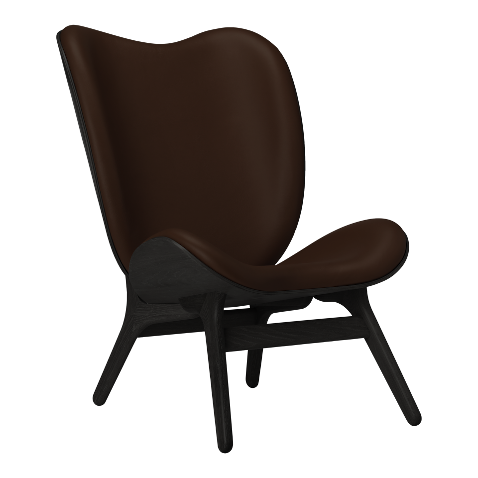 UMAGE A Conversation Piece Lounge Chair, Tall, Black Oak