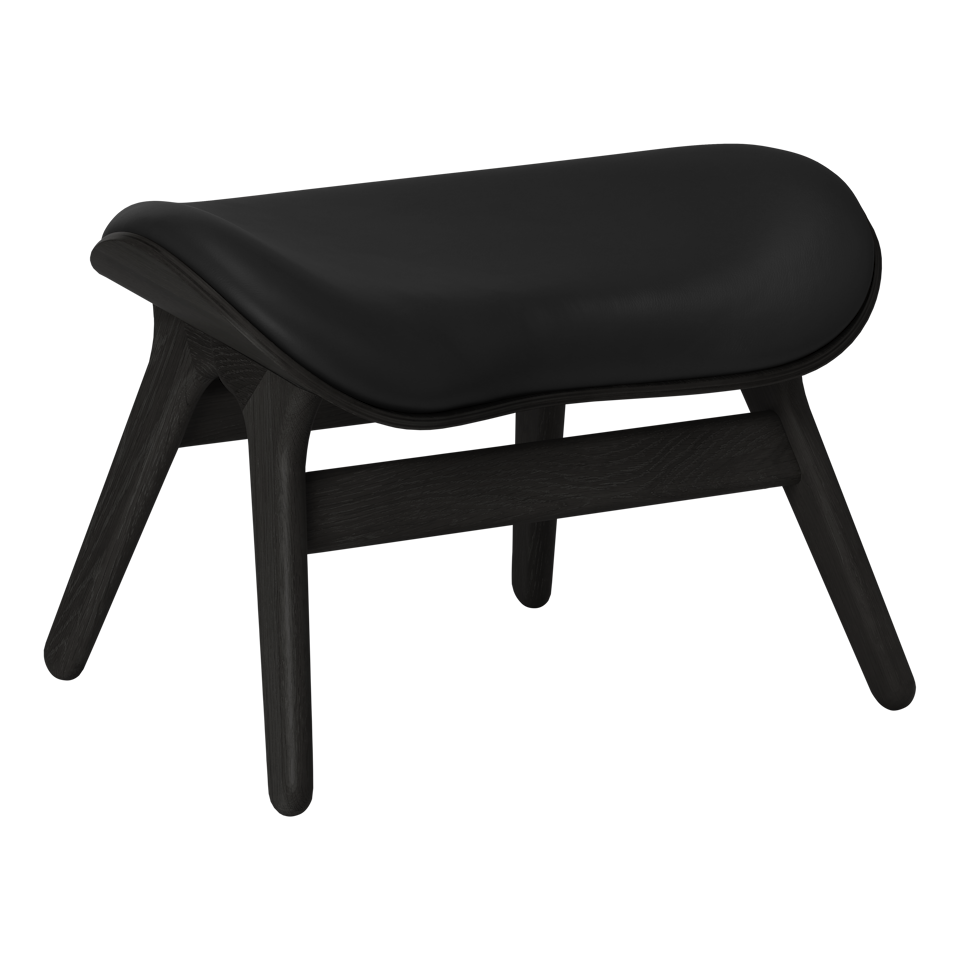 UMAGE A Conversation Piece Ottoman, Black Oak