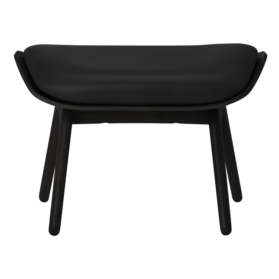 UMAGE The Reader Ottoman, Black Oak
