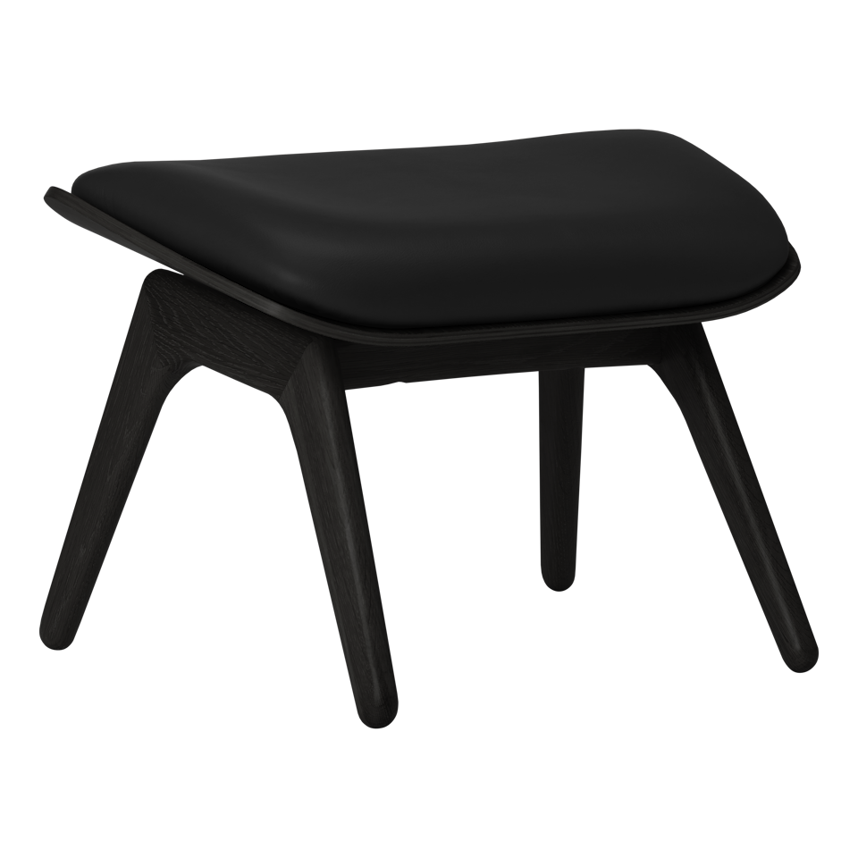UMAGE The Reader Ottoman, Black Oak
