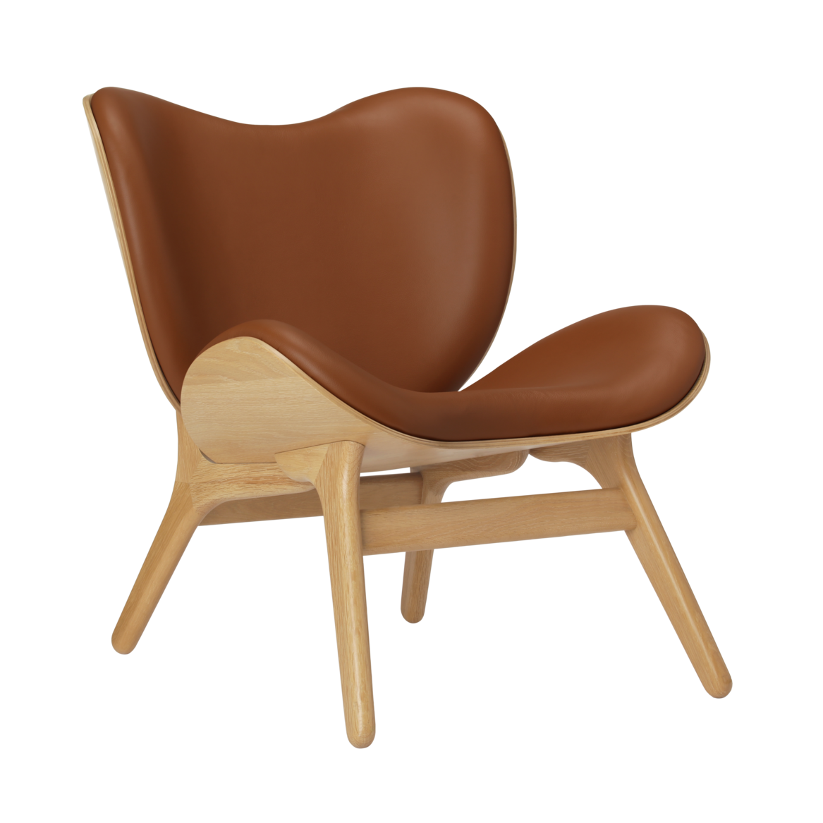 UMAGE A Conversation Piece Lounge Chair, Low, Oak