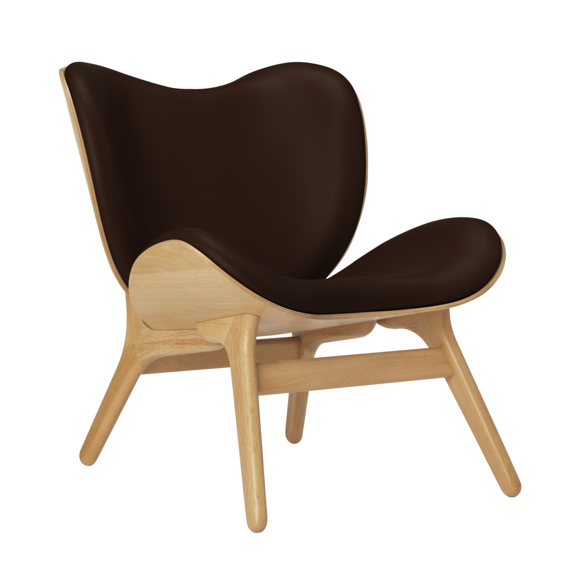 UMAGE A Conversation Piece Lounge Chair, Low, Oak
