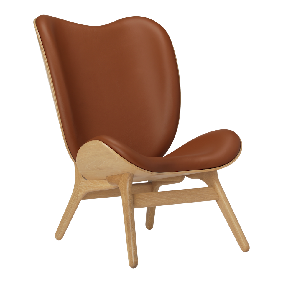 UMAGE A Conversation Piece Lounge Chair, Tall, Oak