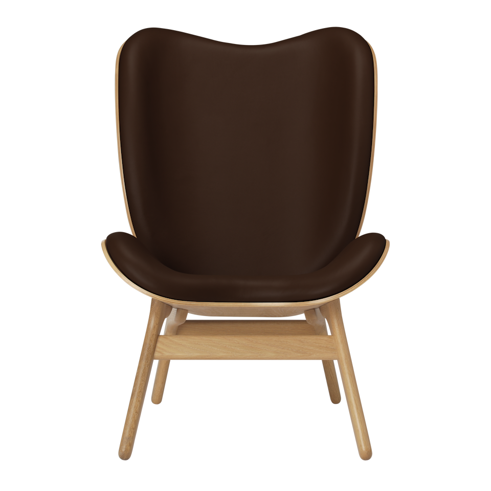 UMAGE A Conversation Piece Lounge Chair, Tall, Oak