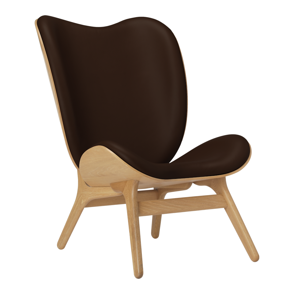 UMAGE A Conversation Piece Lounge Chair, Tall, Oak