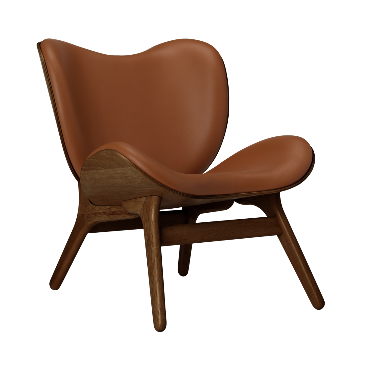 UMAGE A Conversation Piece Lounge Chair, Low, Dark Oak