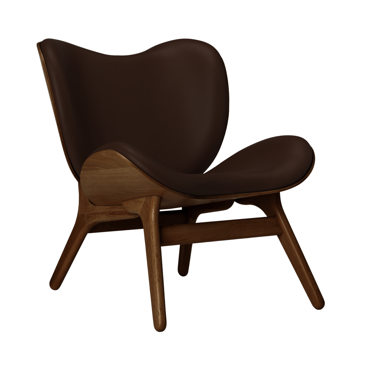 UMAGE A Conversation Piece Lounge Chair, Low, Dark Oak
