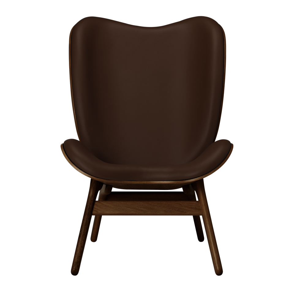 UMAGE A Conversation Piece Lounge Chair, Tall, Dark Oak