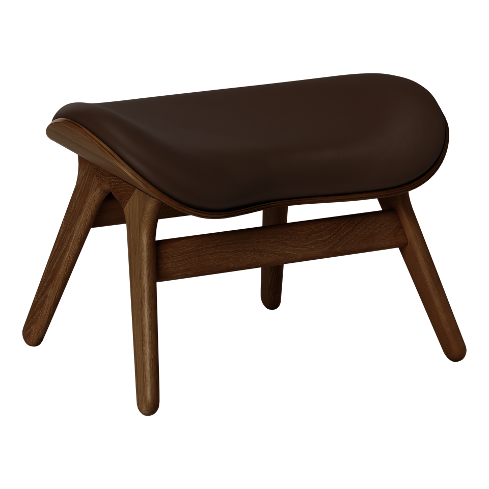 UMAGE A Conversation Piece Ottoman, Dark Oak