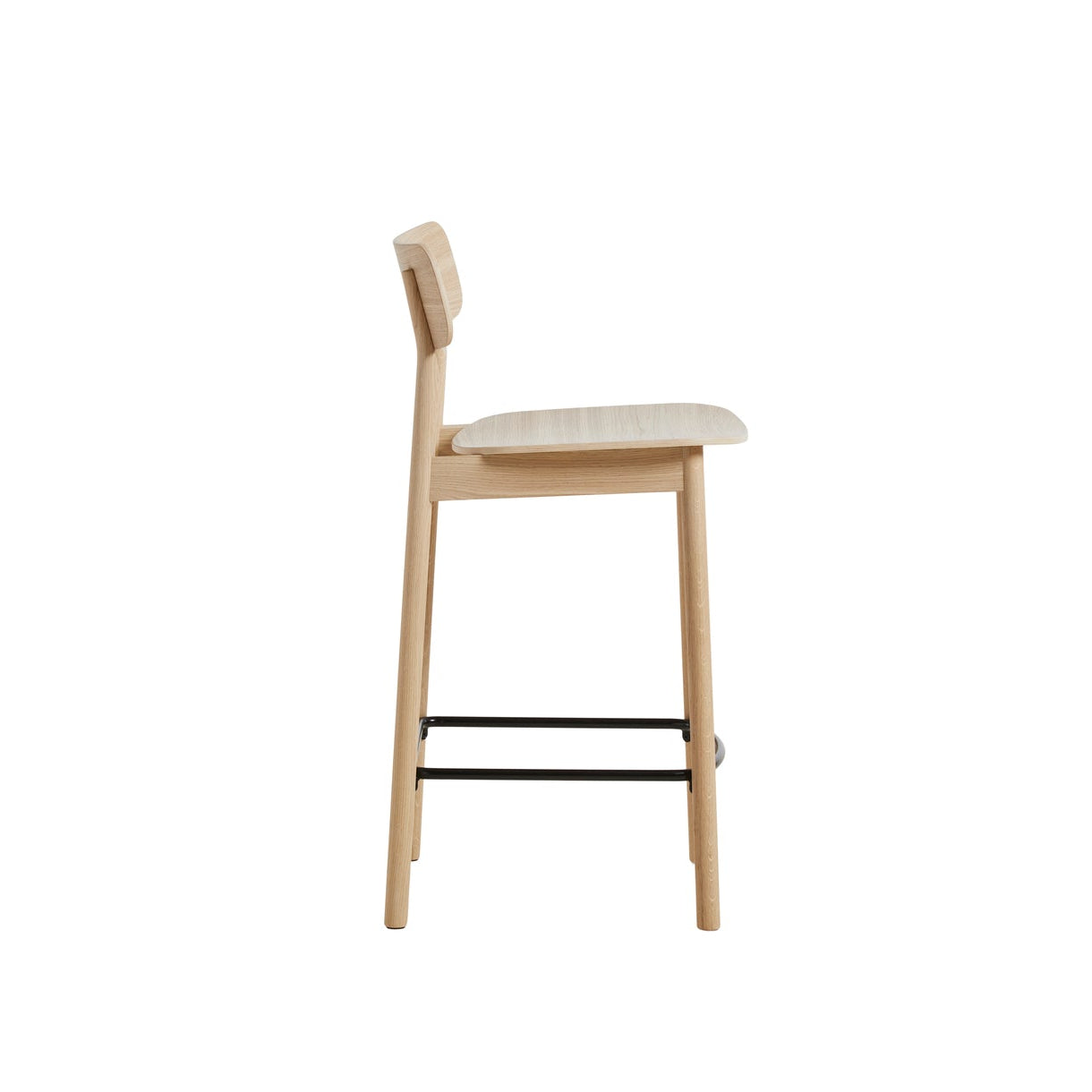 WOUD Soma Stool in FSC-certified solid oak designed by Norm Architects, Danish design