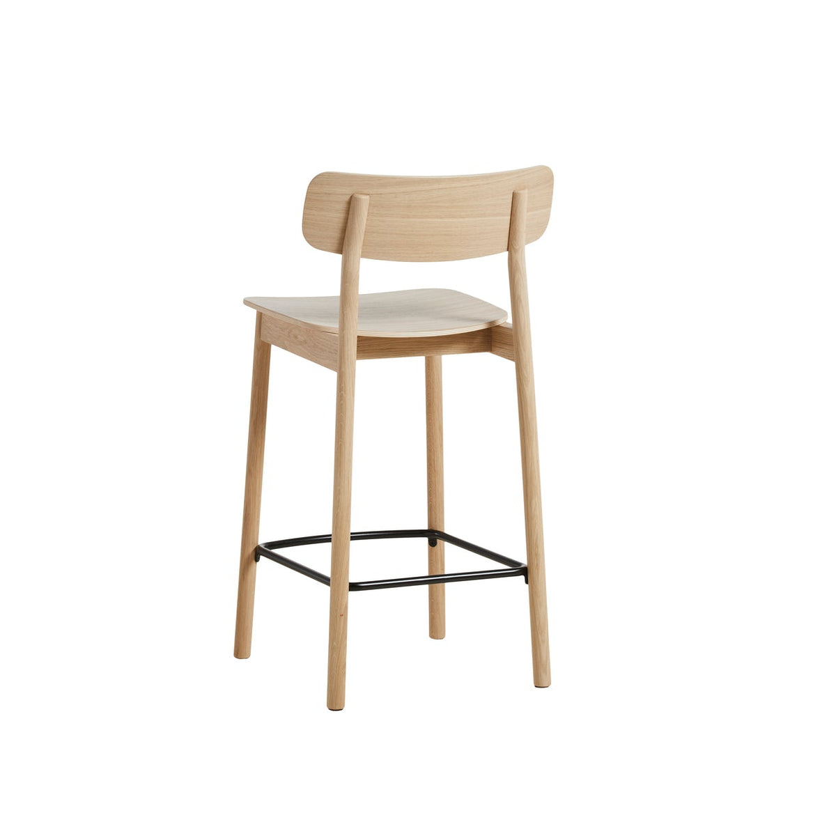 WOUD Soma Stool in FSC-certified solid oak designed by Norm Architects, Danish design