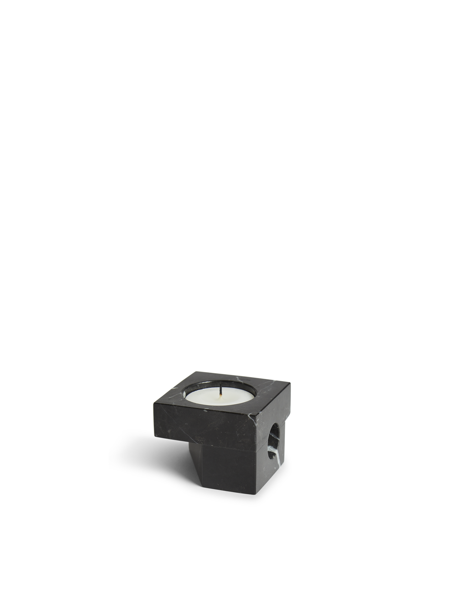 WOUD Jeu de Dés 2 Candle Holder Black designed by Oleg Pugachev