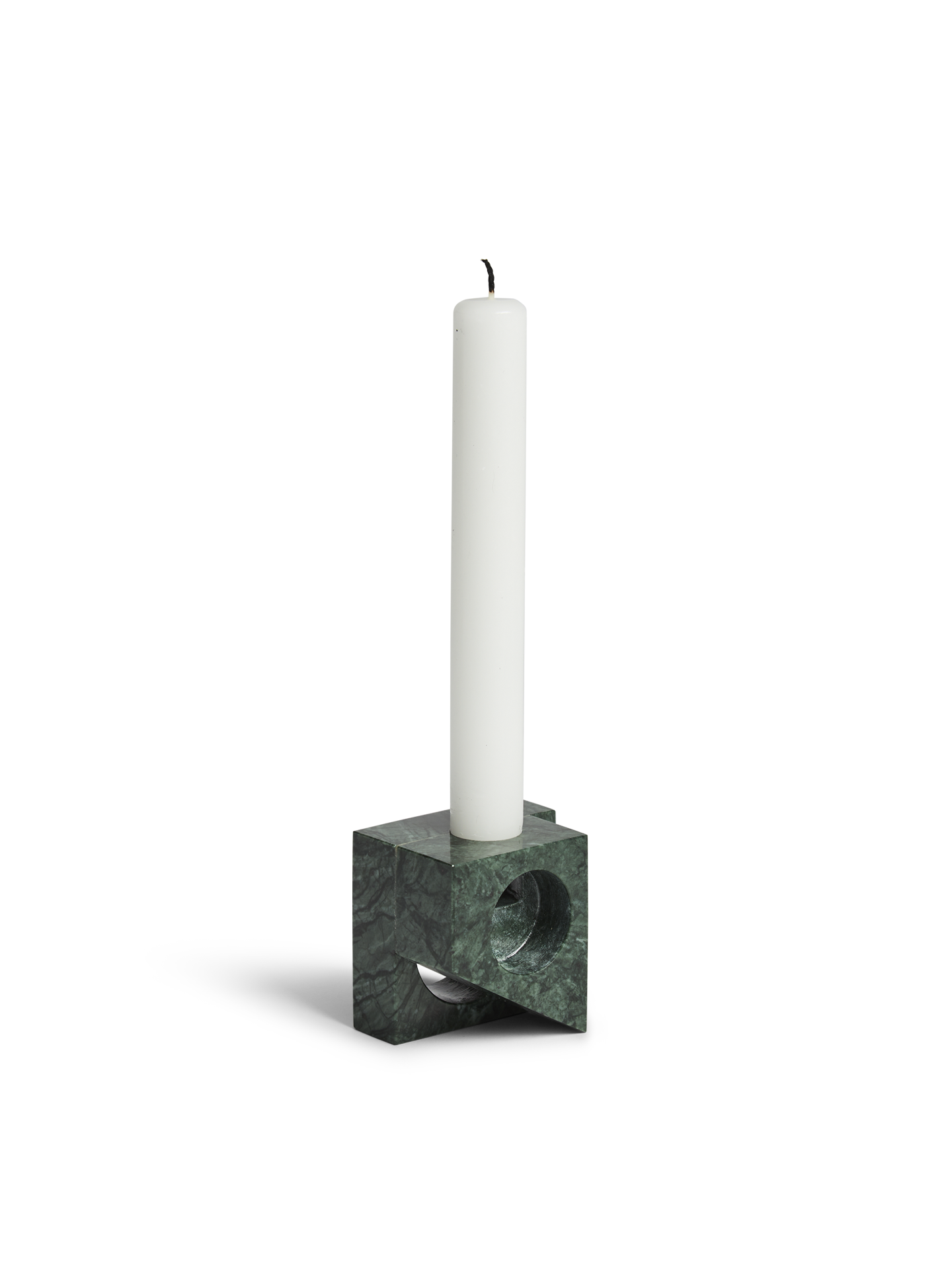 WOUD Jeu de Dés 2 Candle Holder Green