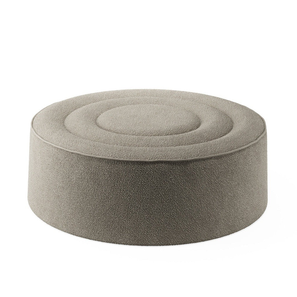 WOUD Praline Pouf in upholstered fabric designed by Mia Hamborg, Danish design