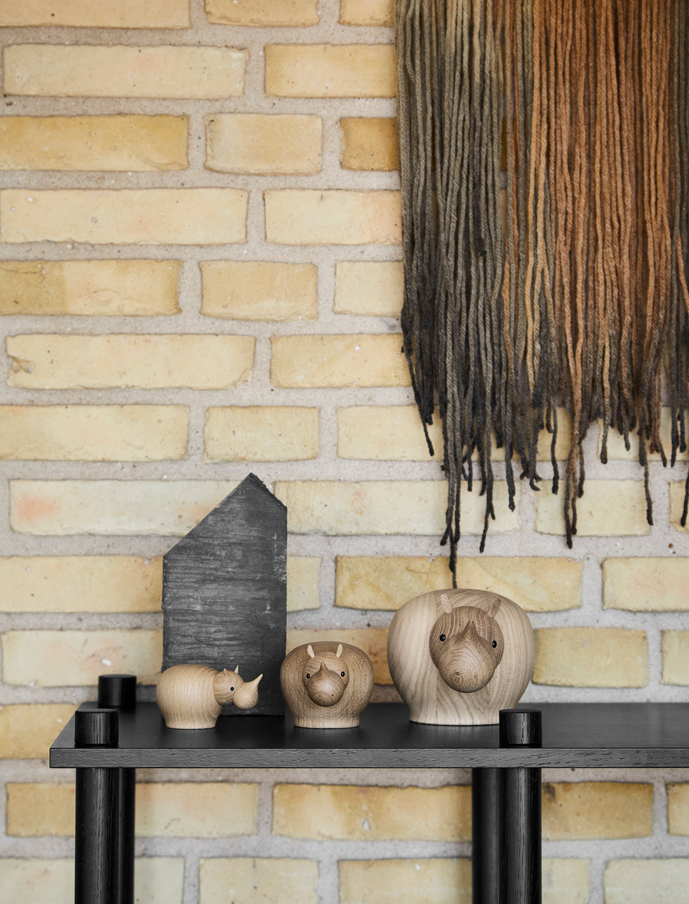 WOUD Rina Rhinoceros Sculpture lifestyle image