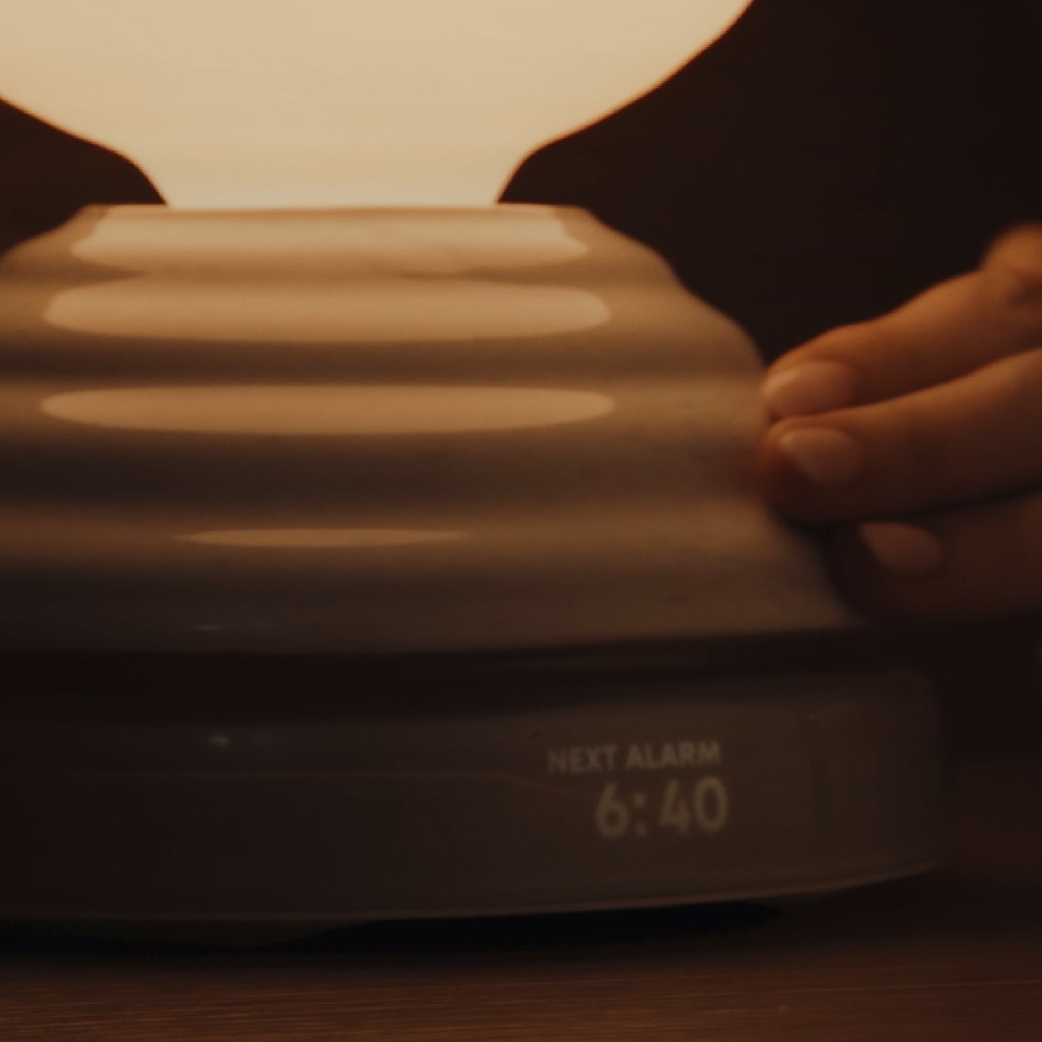 Wake Sleep Light in Pebble White by Tala — table lamp, packaging view