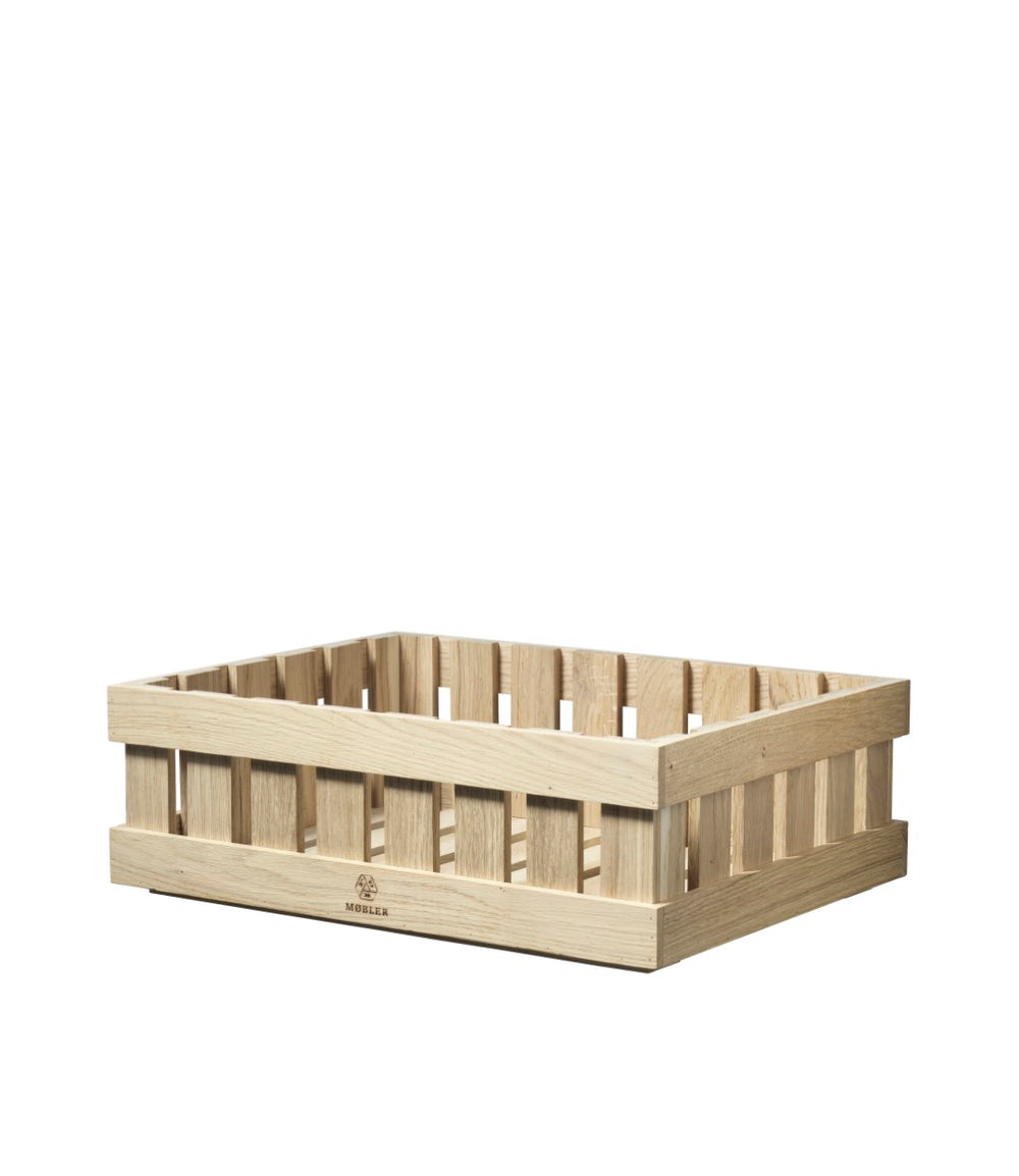 FDB Møbler Æbletoft Apple box in solid oak