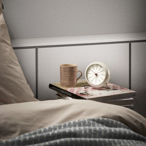 Arne Jacobsen Bankers Table Clock, Ø: 4.3"