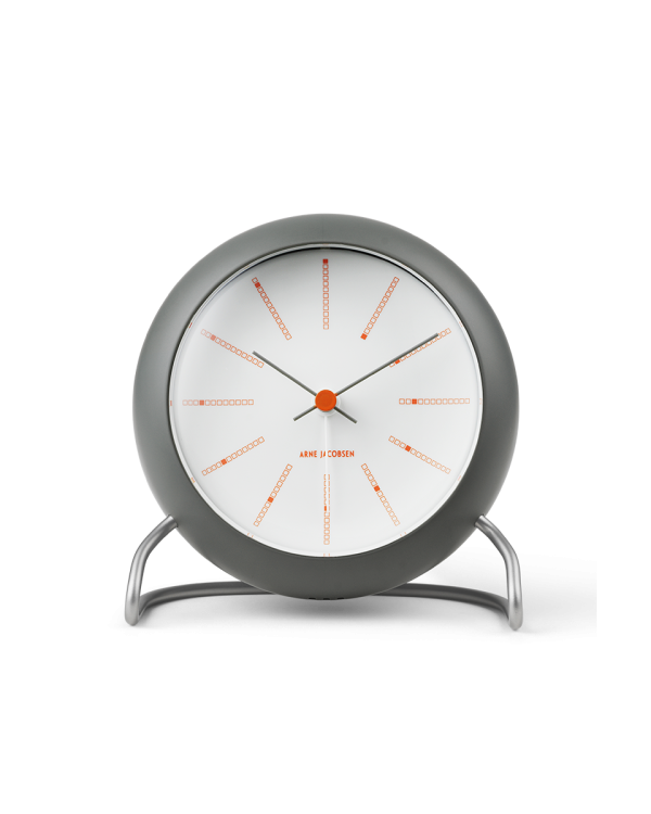 Arne Jacobsen Bankers Table Clock, Ø: 4.3"
