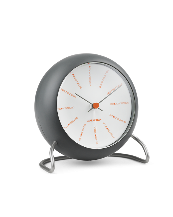 Arne Jacobsen Bankers Table Clock, Ø: 4.3"