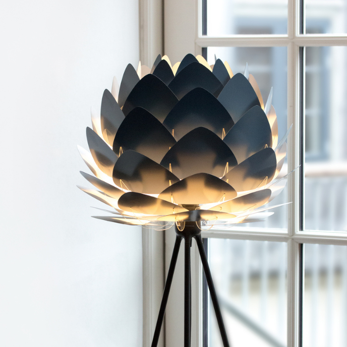 UMAGE Aluvia Tripod Table Lamp, Mini Lampshade