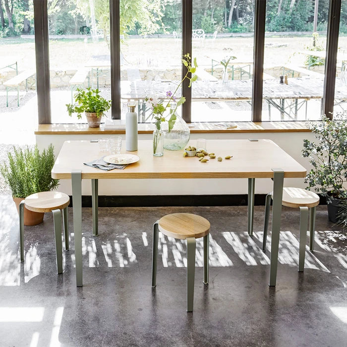 Tiptoe Dining Table with Eco-Certified Wood Top