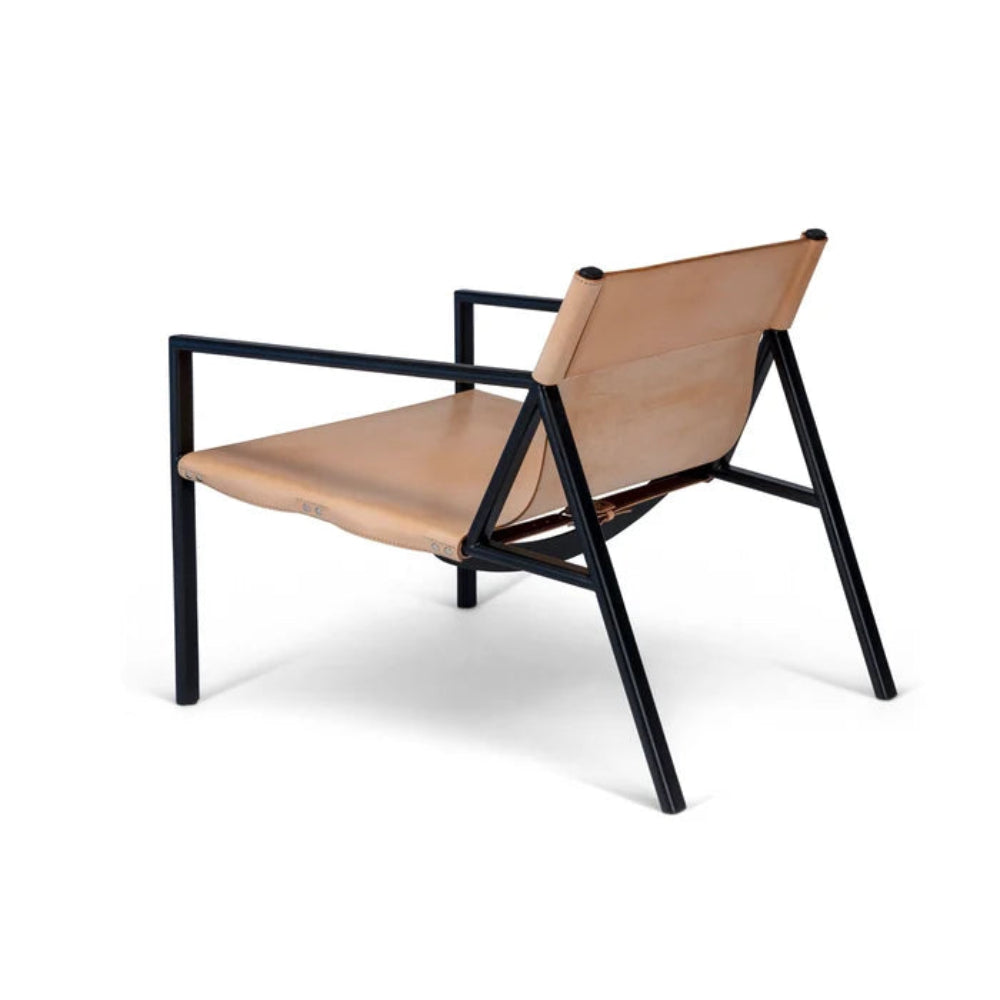 Tension Lounge Chair - Natural Saddle Leather