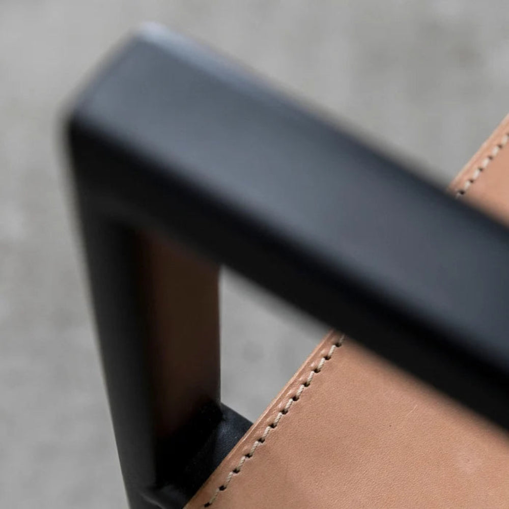 Tension Lounge Chair - Natural Saddle Leather