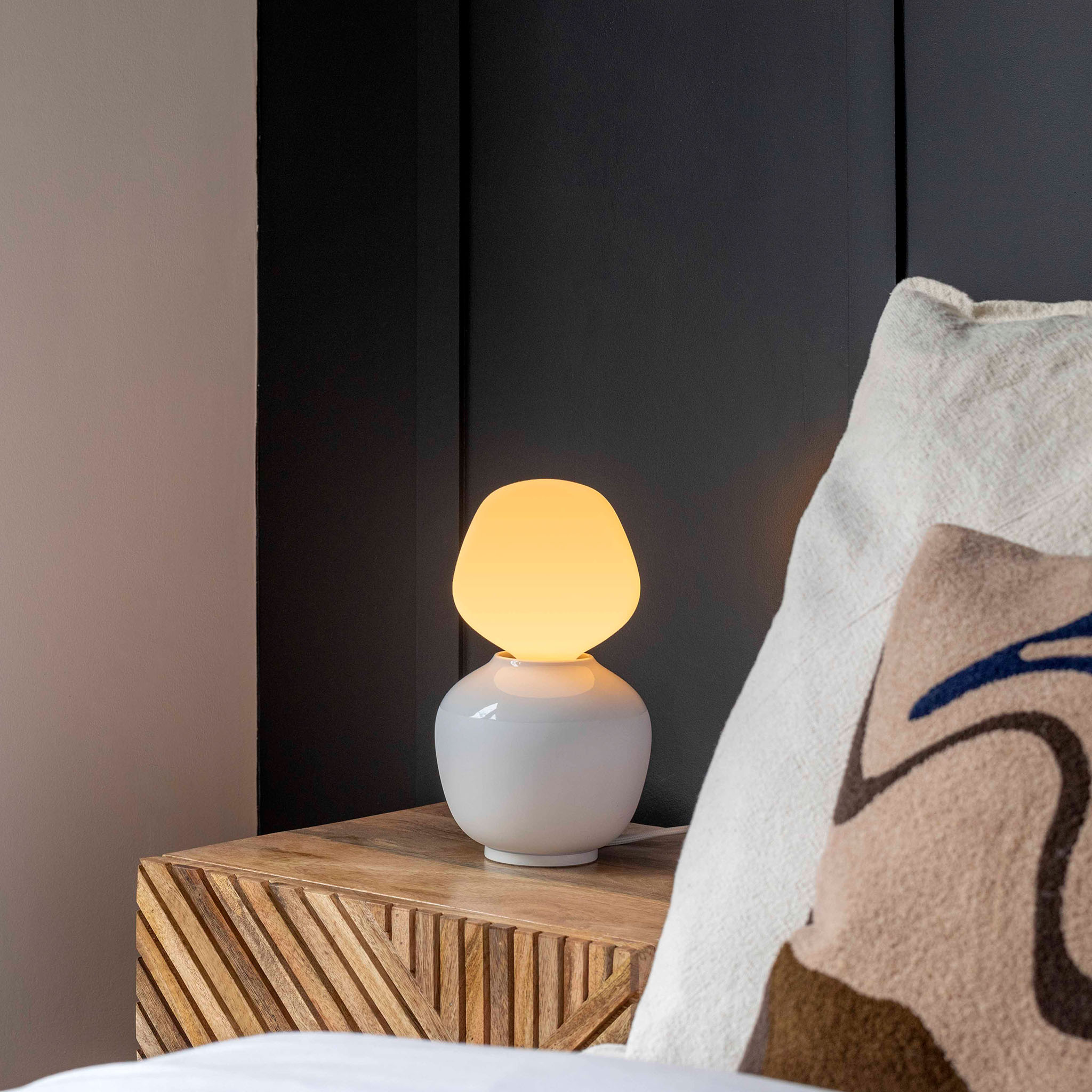 Tala Reflection Enno Table Lamp, single, bedside lifestyle setting