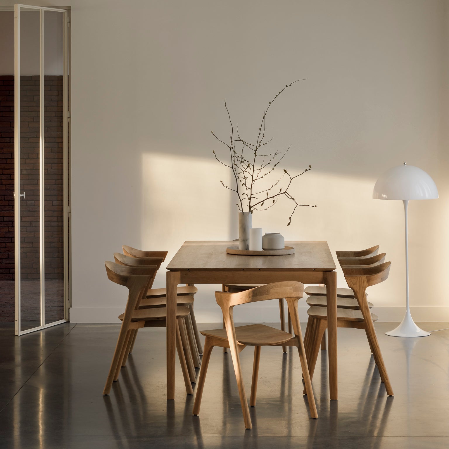 Ethnicraft Bok Extendable Dining Table, FSC-certified solid wood furniture by Belgian brand
