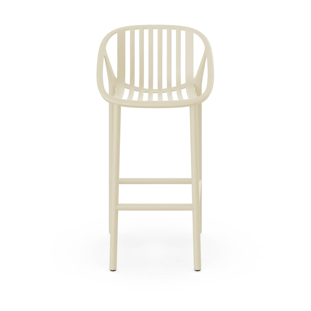 Resol Bini Bar Stool in Ivory, polypropylene with fiberglass
