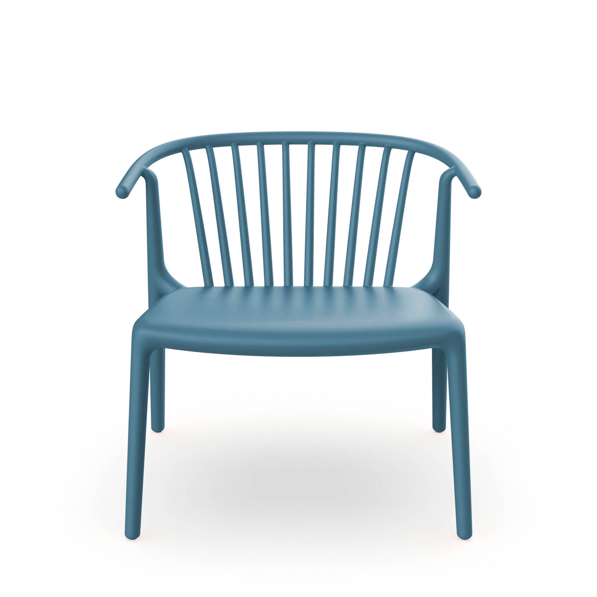 Resol Woody Lounge Chair in Retro Blue, polypropylene with fiberglass
