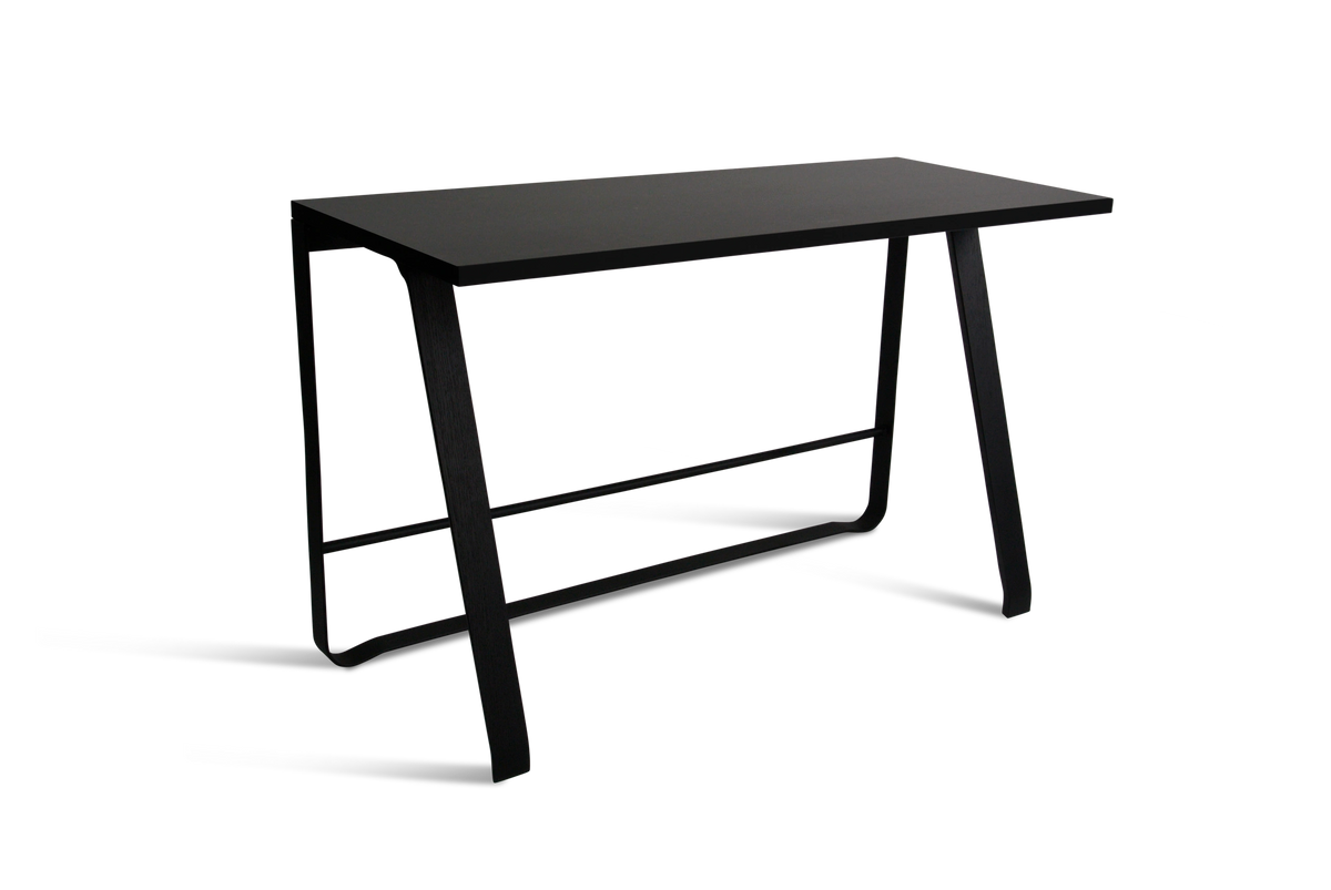 Bent Hansen Hemingway Desk in black linoleum, black legs, beech and steel