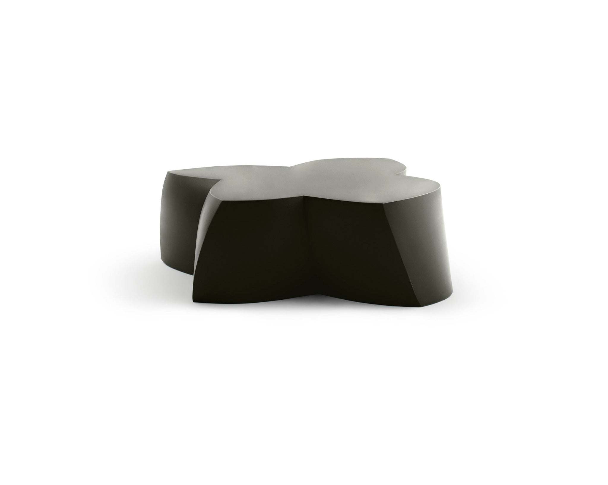 Heller Gehry Coffee Table in Black, recyclable polyethylene, designed by Frank Gehry