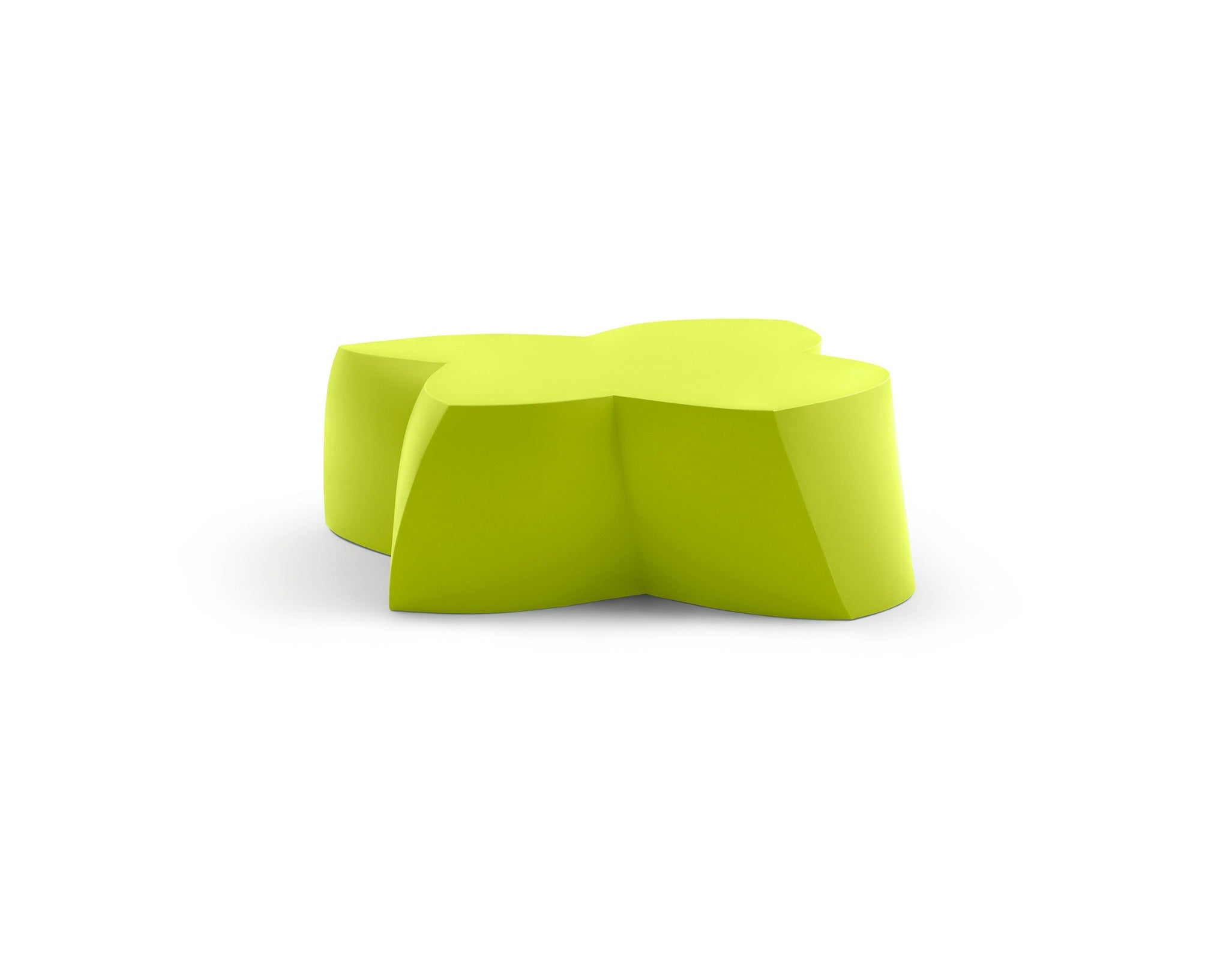 Heller Gehry Coffee Table in Green, recyclable polyethylene, designed by Frank Gehry