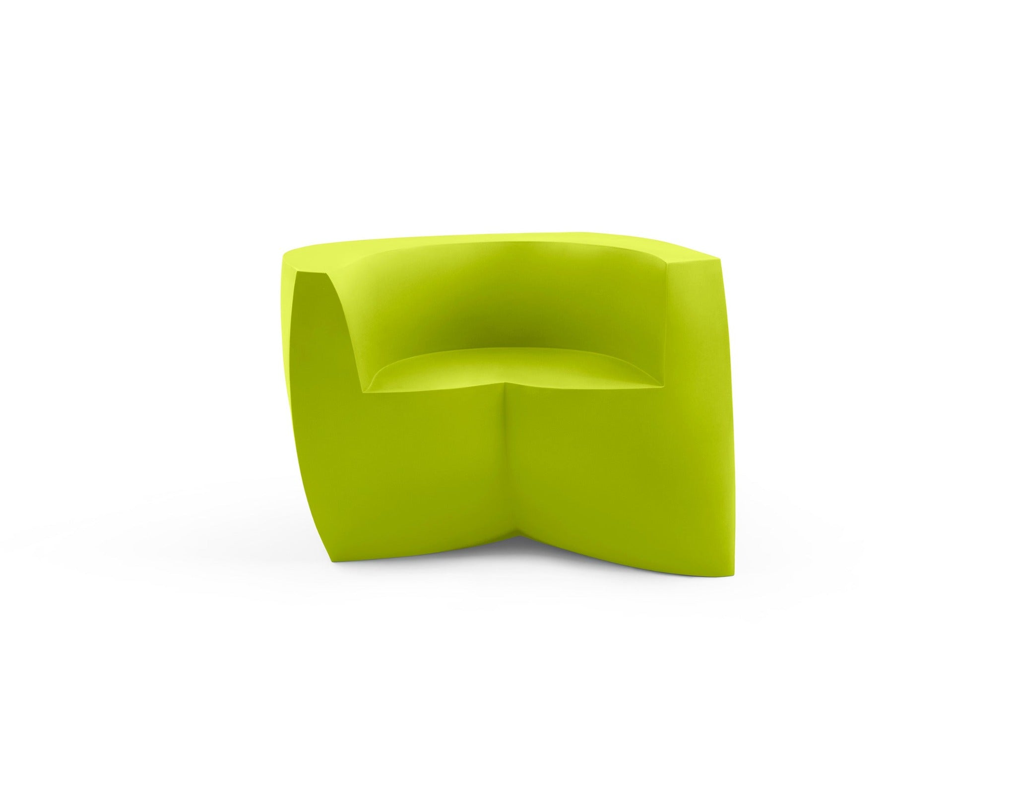 Heller Gehry Easy Chair in Green, recyclable polyethylene, designed by Frank Gehry