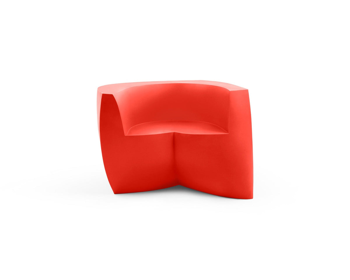 Heller Gehry Easy Chair in Red, recyclable polyethylene, designed by Frank Gehry