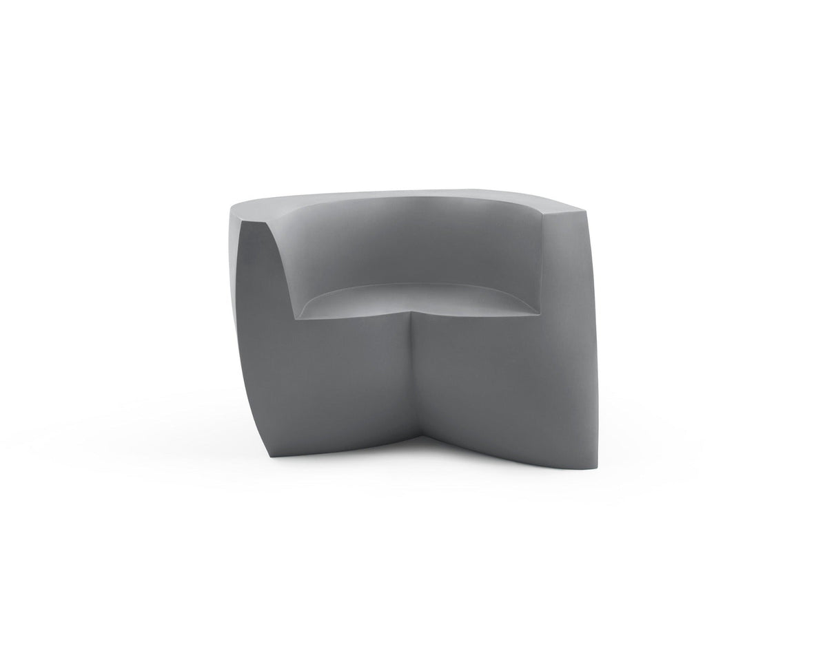 Heller Gehry Easy Chair in Silver, recyclable polyethylene, designed by Frank Gehry