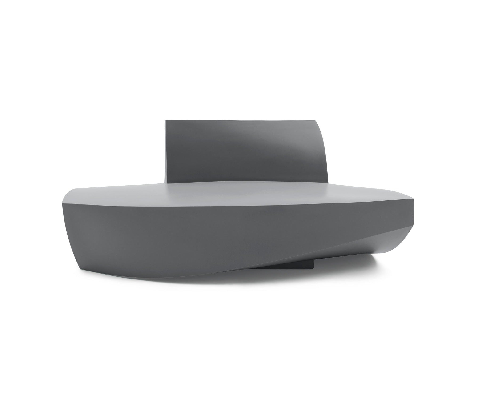 Heller Gehry Sofa in Silver, recyclable polyethylene, designed by Frank Gehry