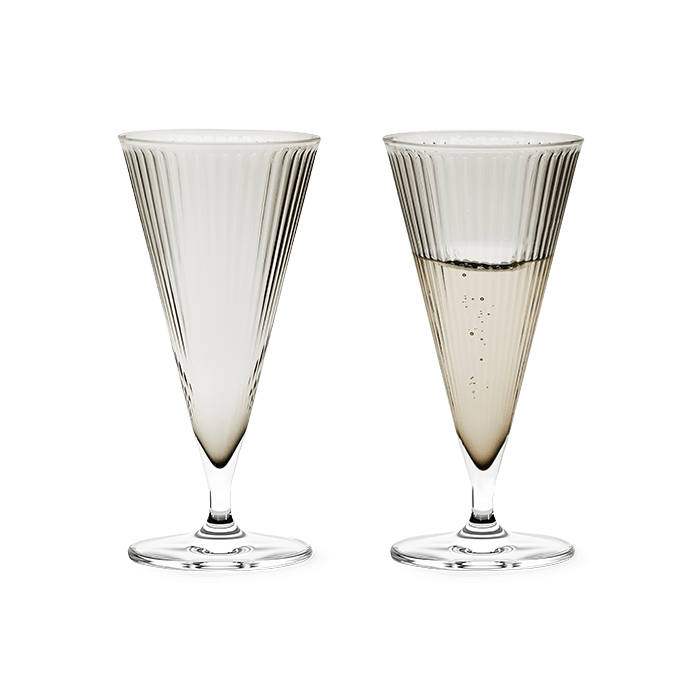 Rosendahl GC Nouveau in mouth-blown glass, designed by Erik Bagger, Danish design heritage.