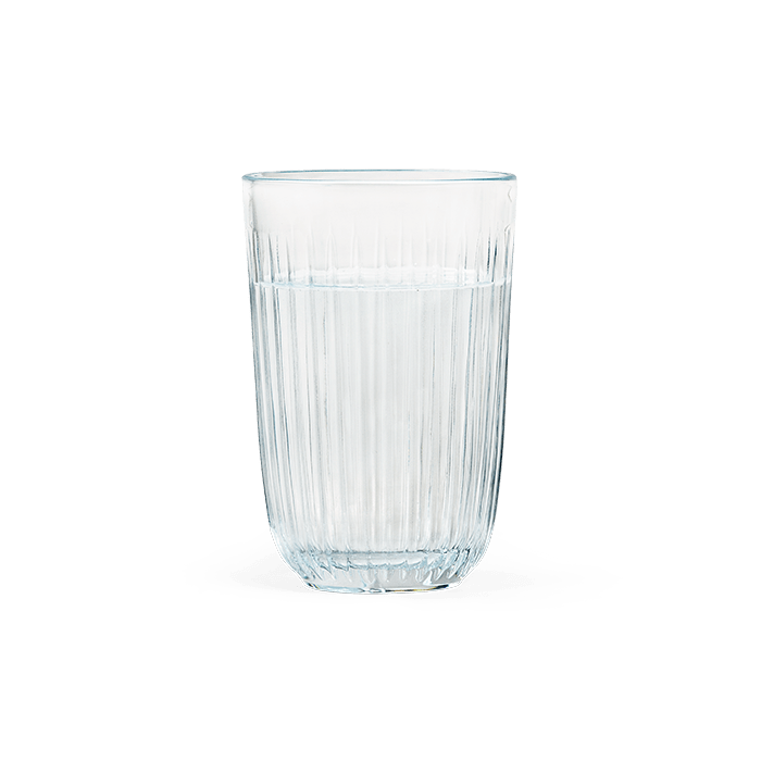 Kähler Hammershøi Glasses in mouth-blown glass, by Hans-Christian Bauer, B Corp certified Danish ceramic since 1839.