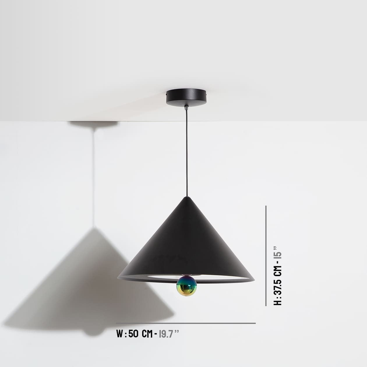 Petite Friture Cherry Pendant Light in cherry, designed by Constance Guisset