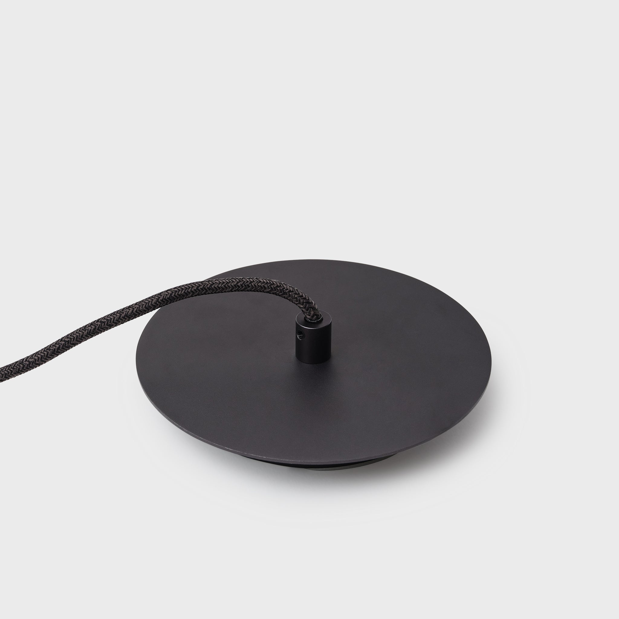 Loop Single Pendant in Dark Grey, canopy detail